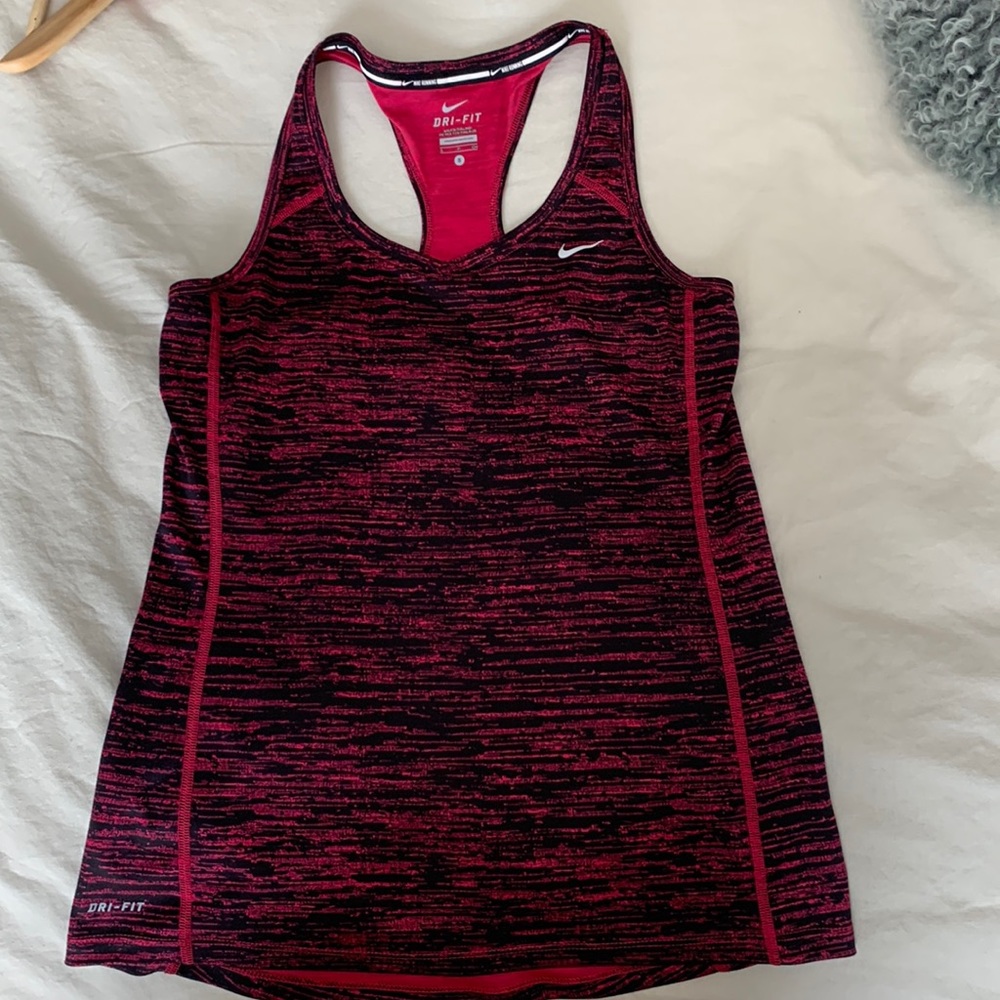 🩷🖤✨3for30!! ✨ NIKE Dri Fit Pink and Black T Back Tank